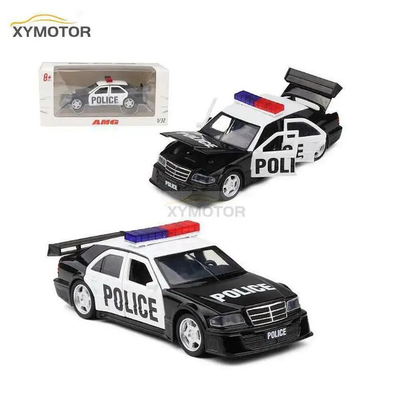 

1:32 Jackiekim For Benz C CLASS AMG Diecast CAR MODEL Toys Kids Gifts Black Police Car Metal,Plastic,Rubber