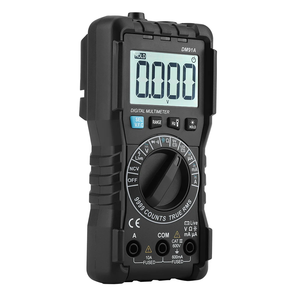 DM91A Высокая точность мини цифровой мультиметр 9999 подсчитывает тестер