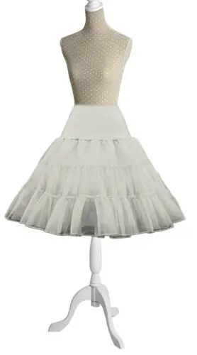 Лидер продаж короткая Нижняя юбка из органзы кринолин винтажные свадебные