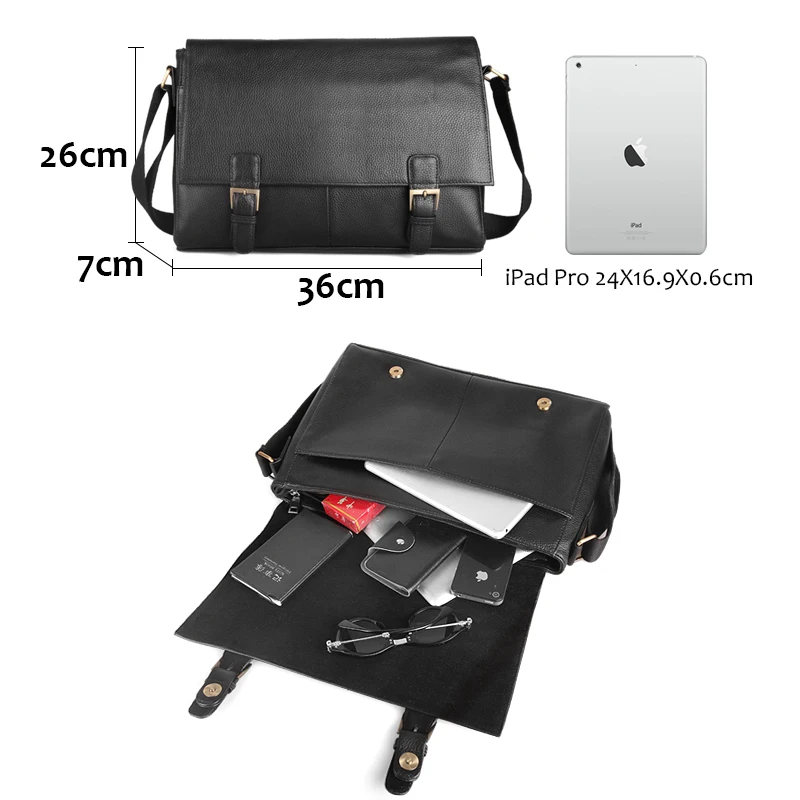 Cobbler Legend Мужская сумка из натуральной кожи Повседневная Деловая мужская через