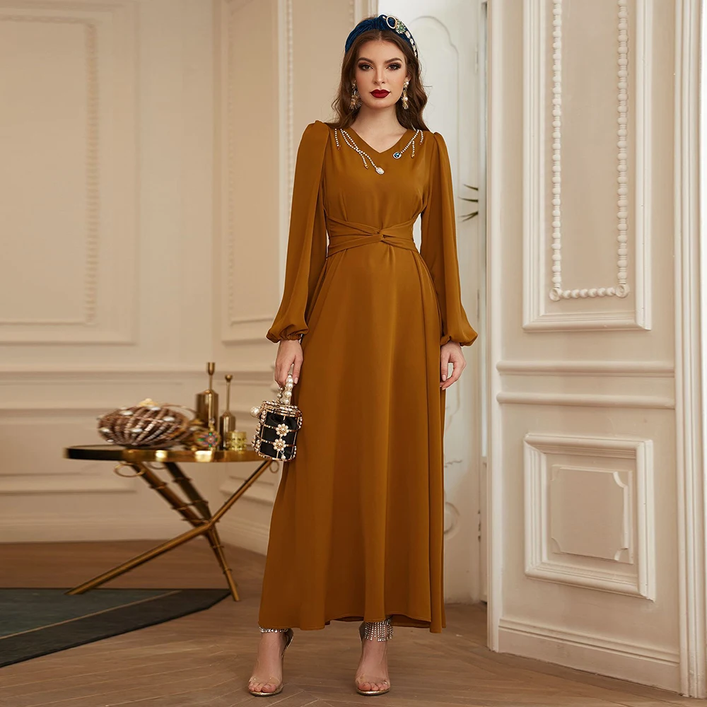 Халат Djellaba Femme Abaya Дубай Турция кафтан арабский хиджаб мусульманское платье