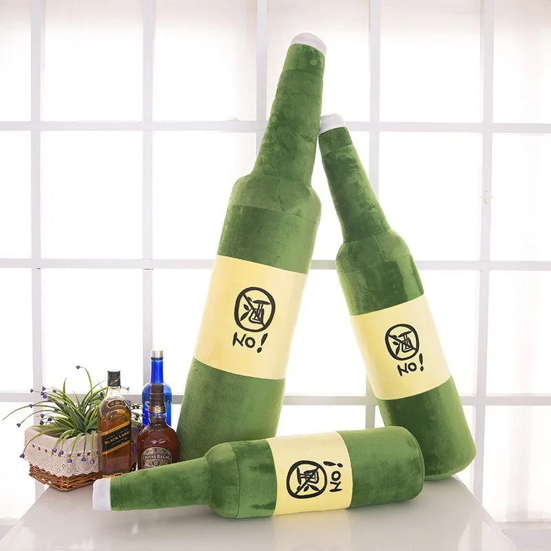 Винная подушка в форме бутылки Усовершенствованный дизайн креативный Забавный подарок для человека