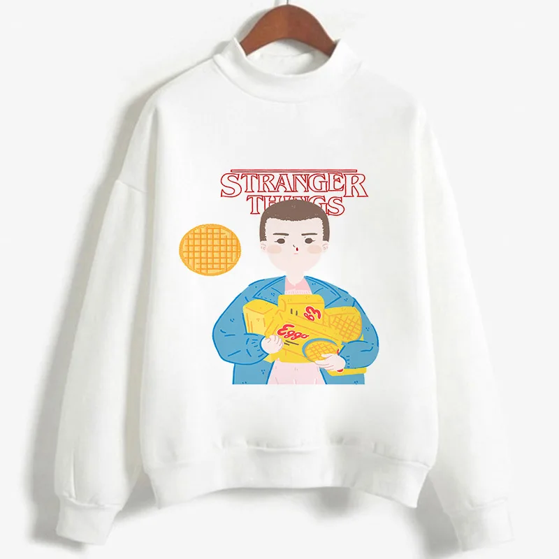 

Новинка, женский свободный белый топ с высоким воротником и длинными рукавами, женский топ из полиэстера, повседневная женская одежда с при...