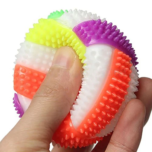 LED Flashing Color Luminous Bouncing Ball Night Light Flash Football Vent Children Pet Game Toy Dog Kids Girls Boys Gift |