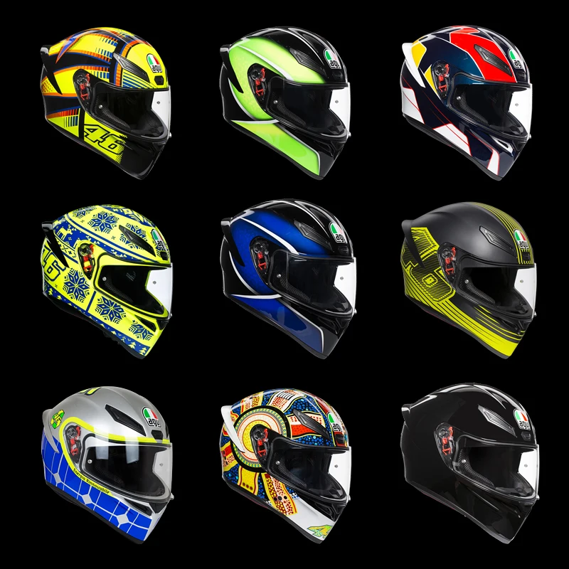 Оригинальный AGV K1 зимний тест 2015 Анфас Мотоциклетный Шлем КАСКО мото Мотокросс
