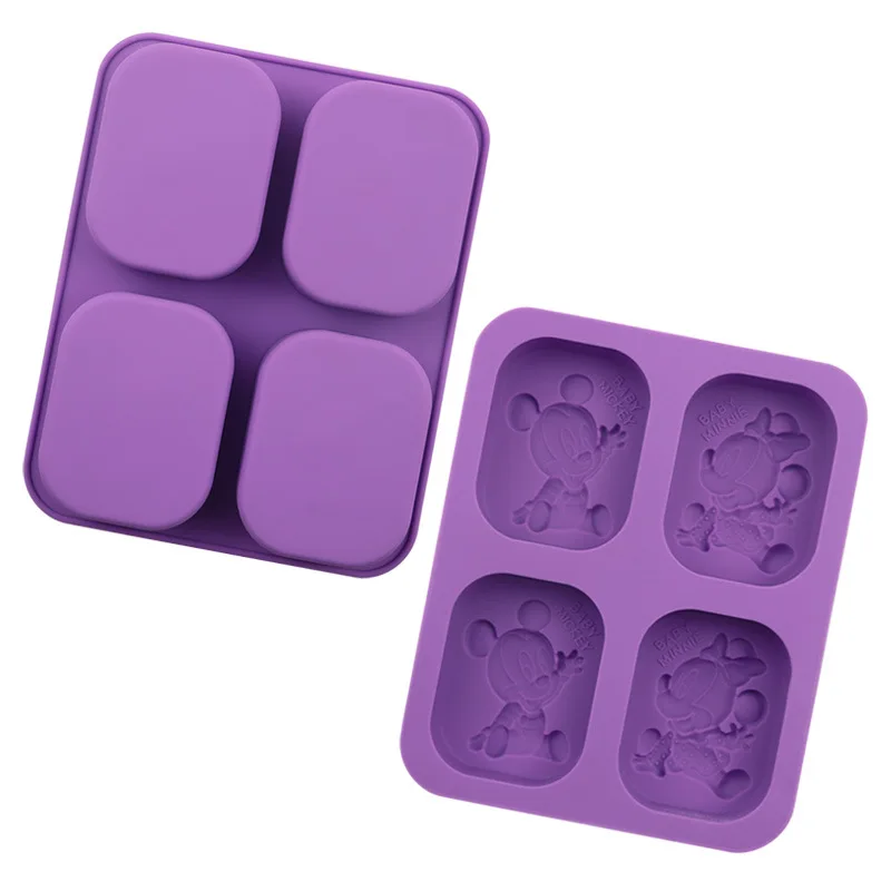 4-полость немецкая брендовая силиконовая форма для пирога мультфильм мыла ручной