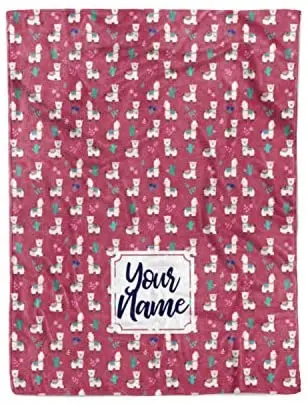 Offerte Coperta Da Tiro In Pile Con Motivo A Lama In Alpaca Personalizzato Per Bambini-ragazze Neonati Neonati Alpaca Lama Carina O Perfetta Come Regalo