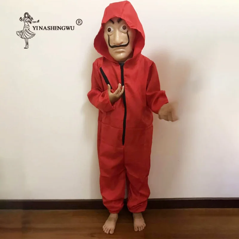La Casa De Papel Сальвадор Дали фильм Косплэй костюм вечерние Хэллоуин маска деньги Heist