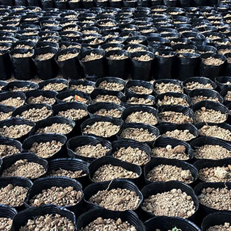 100Pcs Seedling Plants Nursery Bags Organic Biodegradable Grow Pot Fabric Eco-friendly Ventilate Growing Planting | Дом и сад