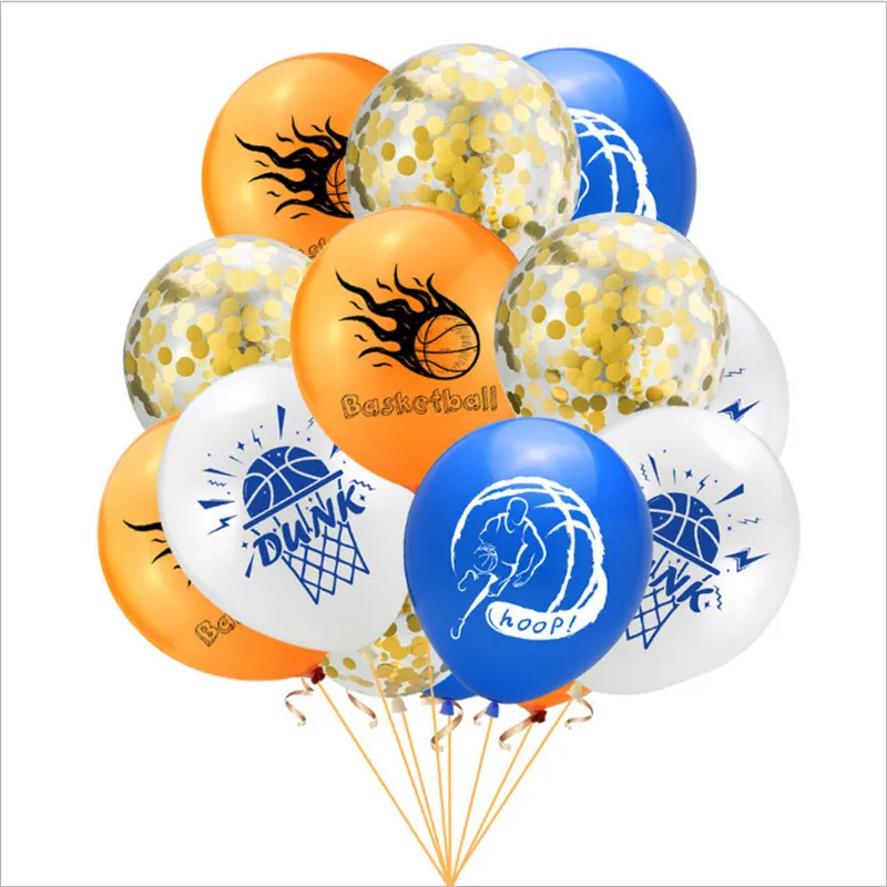 18PCS12 дюймов спортивный баскетбольный латексный шар Baby Shower детский день рождения