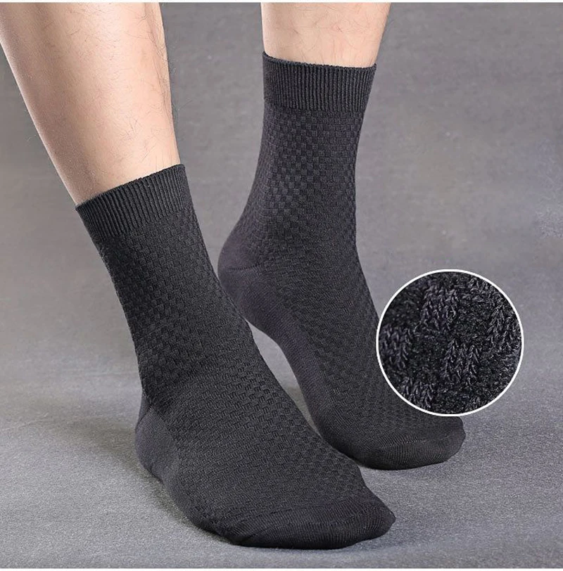 10Pairs High Quality Men's Socks Polyester Men's Socks Business Breathable Deodorant Compression Socks Casual Long Male Sock