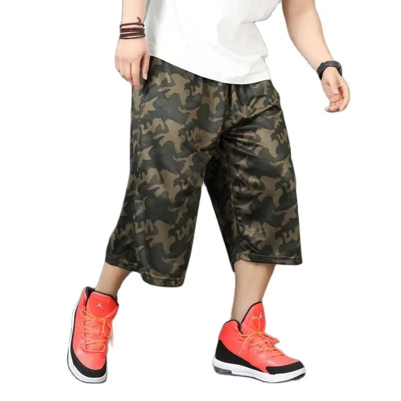 Модные свободные мешковатые летние шорты мужские повседневные Camouflace эластичные