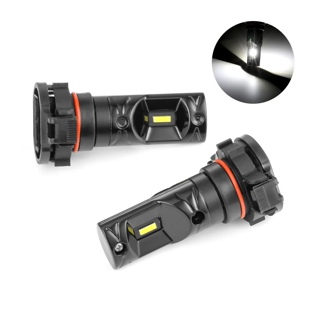 

2pcs Car LED Fog Light Lamp 12-24V CSP Highlight Car Anti-Fog Bulb 5202 Fog Lamp Daytime Running Light Bulb Turning Parking Bulb