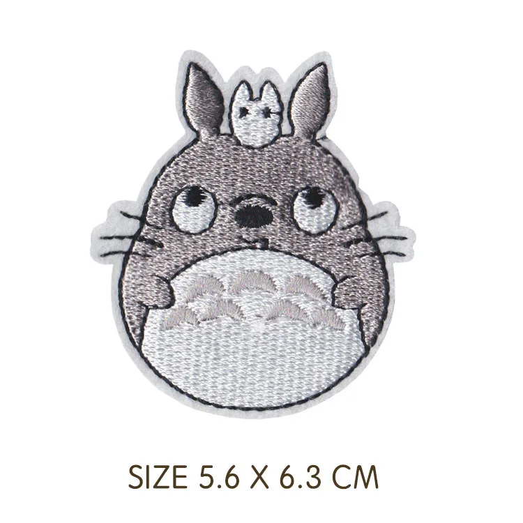 1 шт. Мультяшные нашивки с животными Мой сосед Тоторо для одежды вышивка