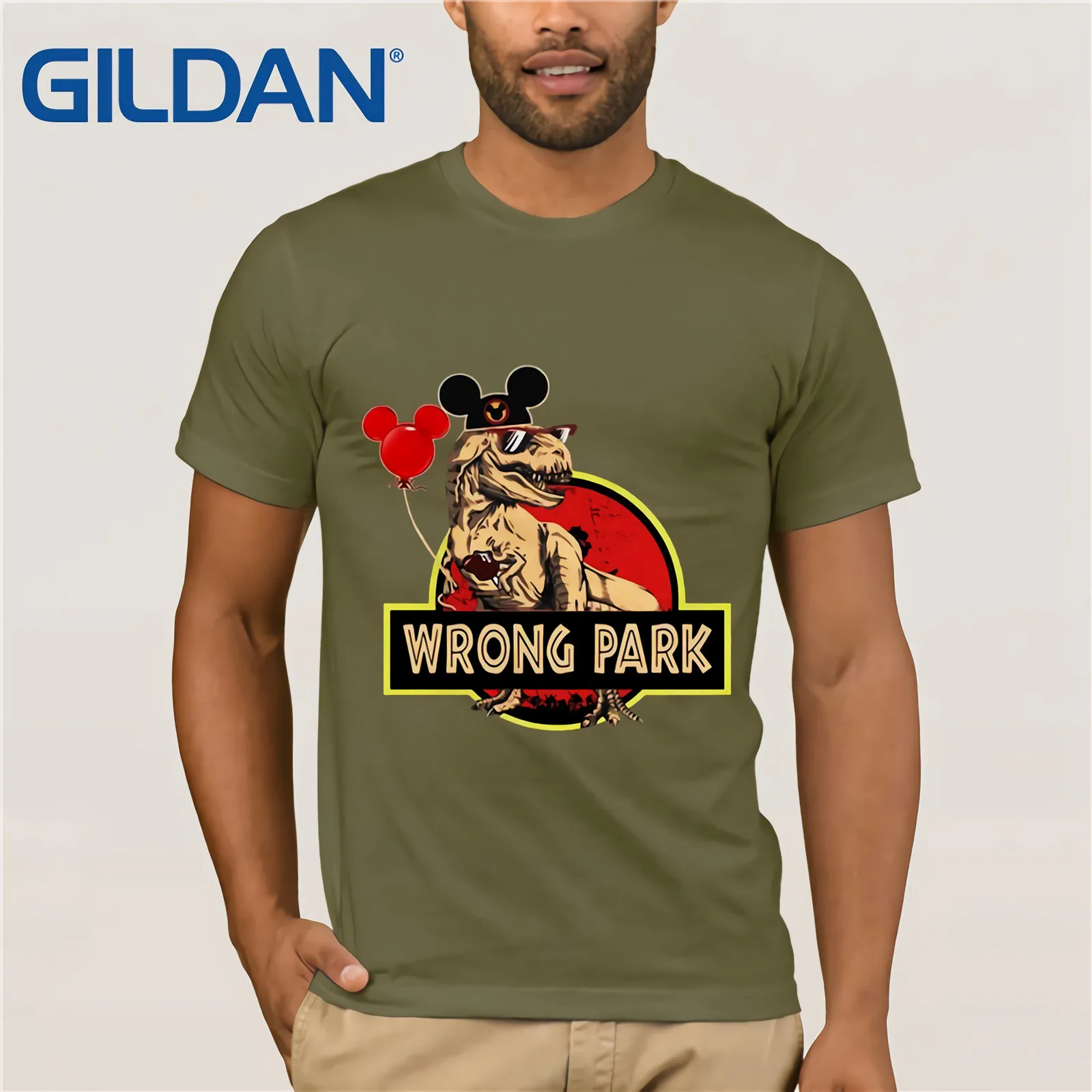 Футболка с принтом World Wrong Park 2019 Летняя мужская футболка коротким рукавом |