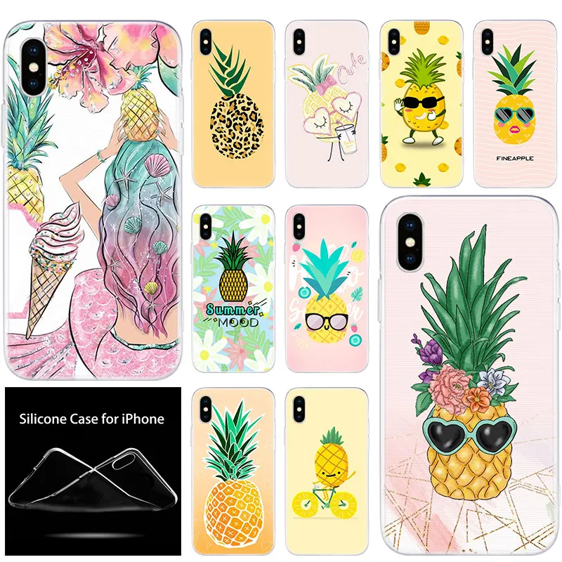 Роскошный мягкий силиконовый чехол для телефона с изображением милой сосны apple