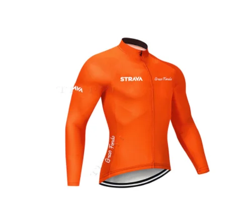 STRAVA road bike team 9D cojin de equitacion traje de primavera y otono camisa de manga larga jersey