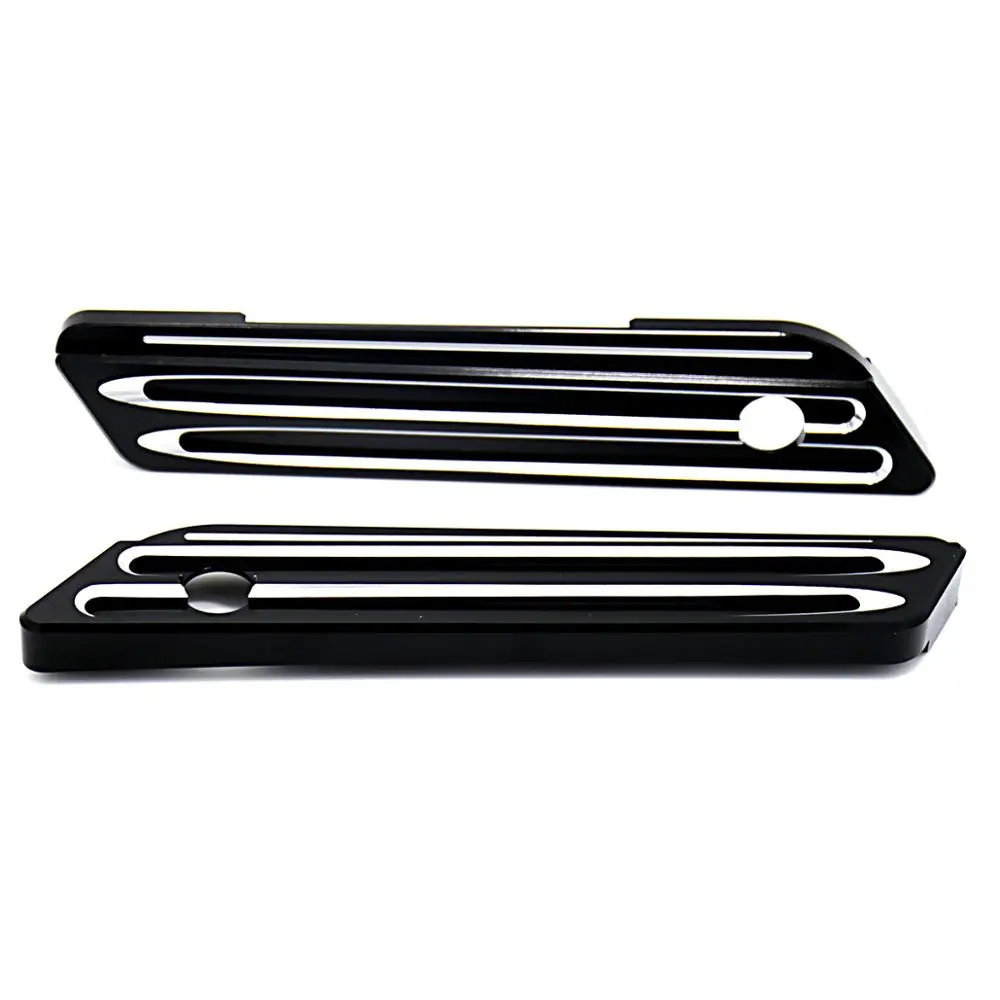 Harley Touring Street Glide FLHX FLHR FLH/T 2014-2017 Black Saddlebag Latch Cover and Shifter Bar image 2