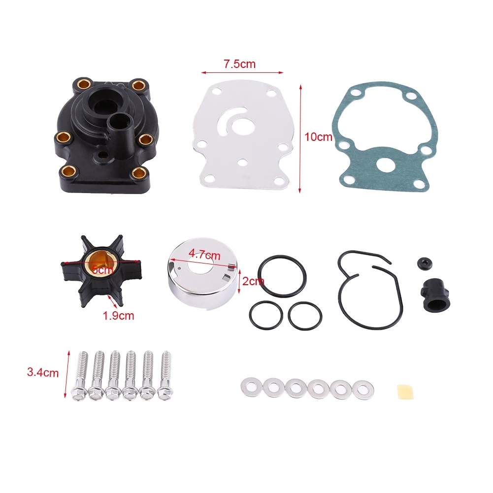 Набор для ремонта водяного насоса импеллера для Johnson Evinrude 20/25/30/35hp подвесных моторов для обслуживания и ремонта подвесных моторов.