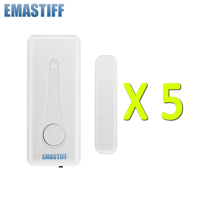 Wireless Guarding Window Door Magnet Sensor Detector For 433MHz Home Security Detector W2B G2B G2BW WIFI GSM Alarm System Kits
