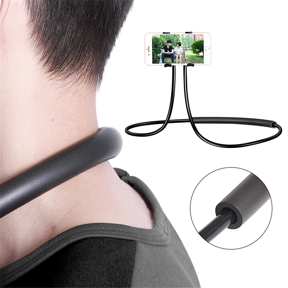 Универсальный Ленивый держатель с завязками на шее вращающийся стенд кронштейн