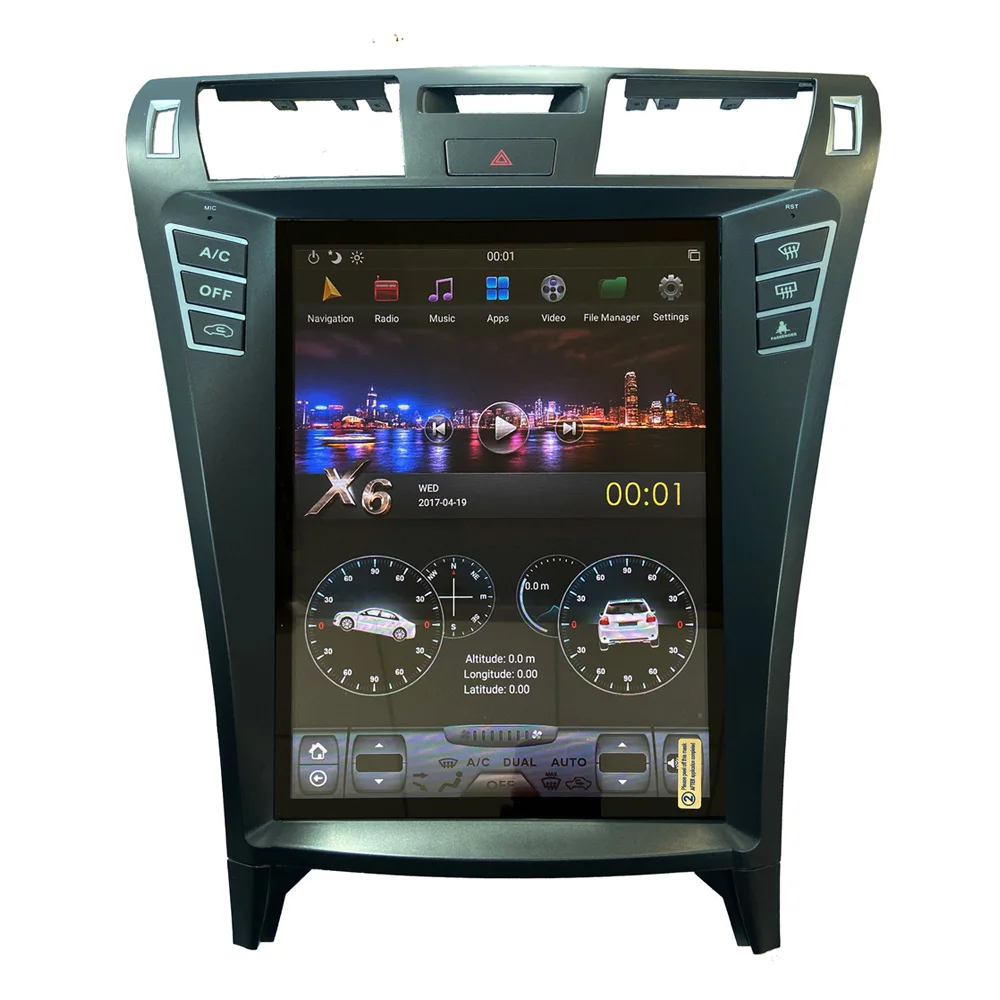 Android 8 1 os 12 дюймов ips вертикальный HD экран автомобильный gps Мультимедиа Радио navi