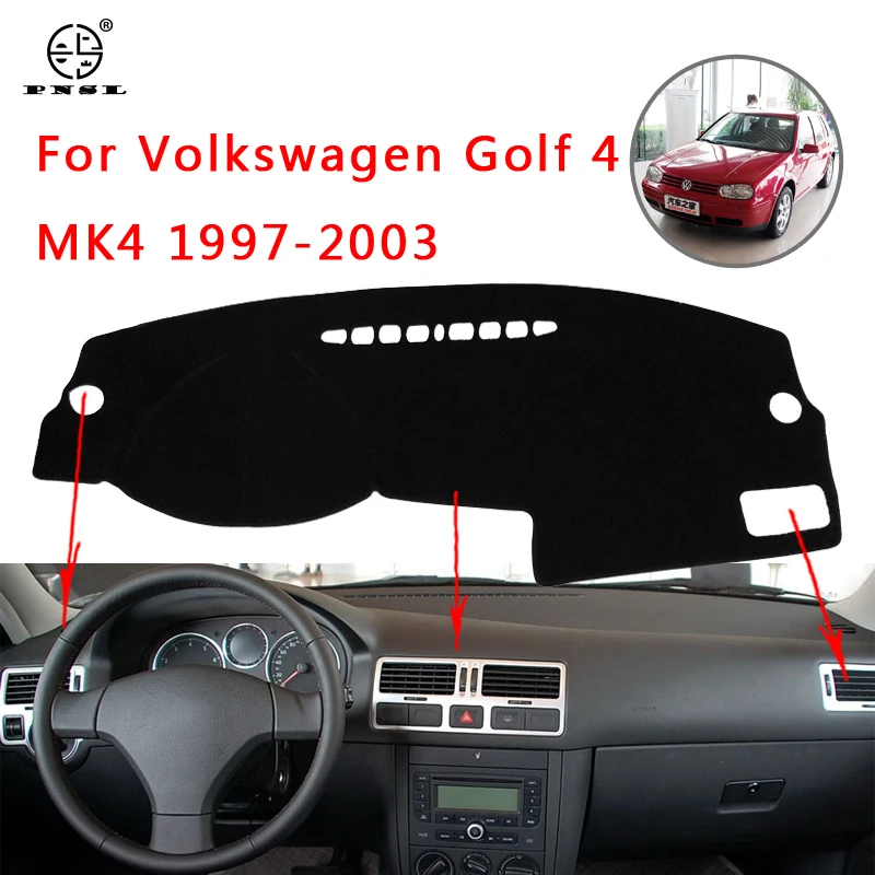 PNSL коврик для приборной панели автомобиля Volkswagen Golf 4 MK4 1997 ~ 2003 Солнцезащитный блок