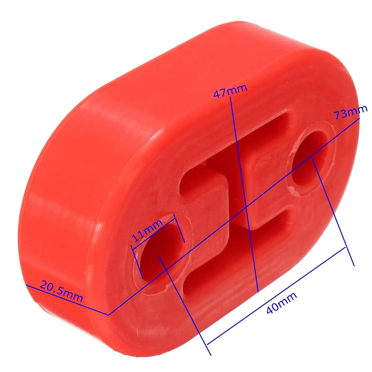 Диаметр 11 мм 2 отверстия универсальный автомобильный резиновый кронштейн для