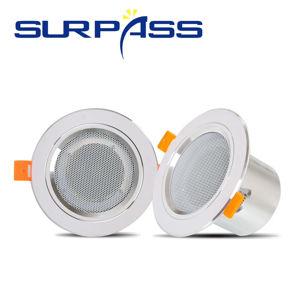 Bluetooth Home Wall Amplifier Power Fm HiFi Stereo Sound Audio Moistureproof Bathroom Ceiling Speaker Background Music for Hotel