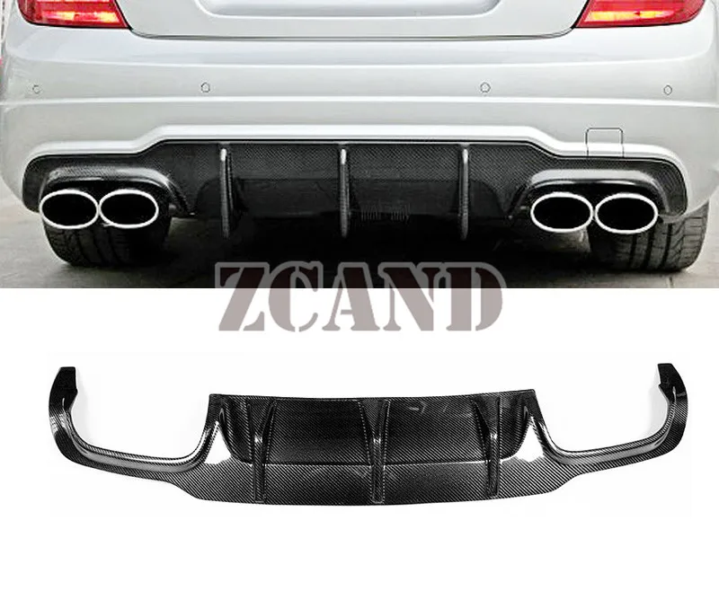 Задний диффузор из углеродного волокна для Mercedes Benz C204 COUPE W204 SEDAN C250 C63 C200 AMG