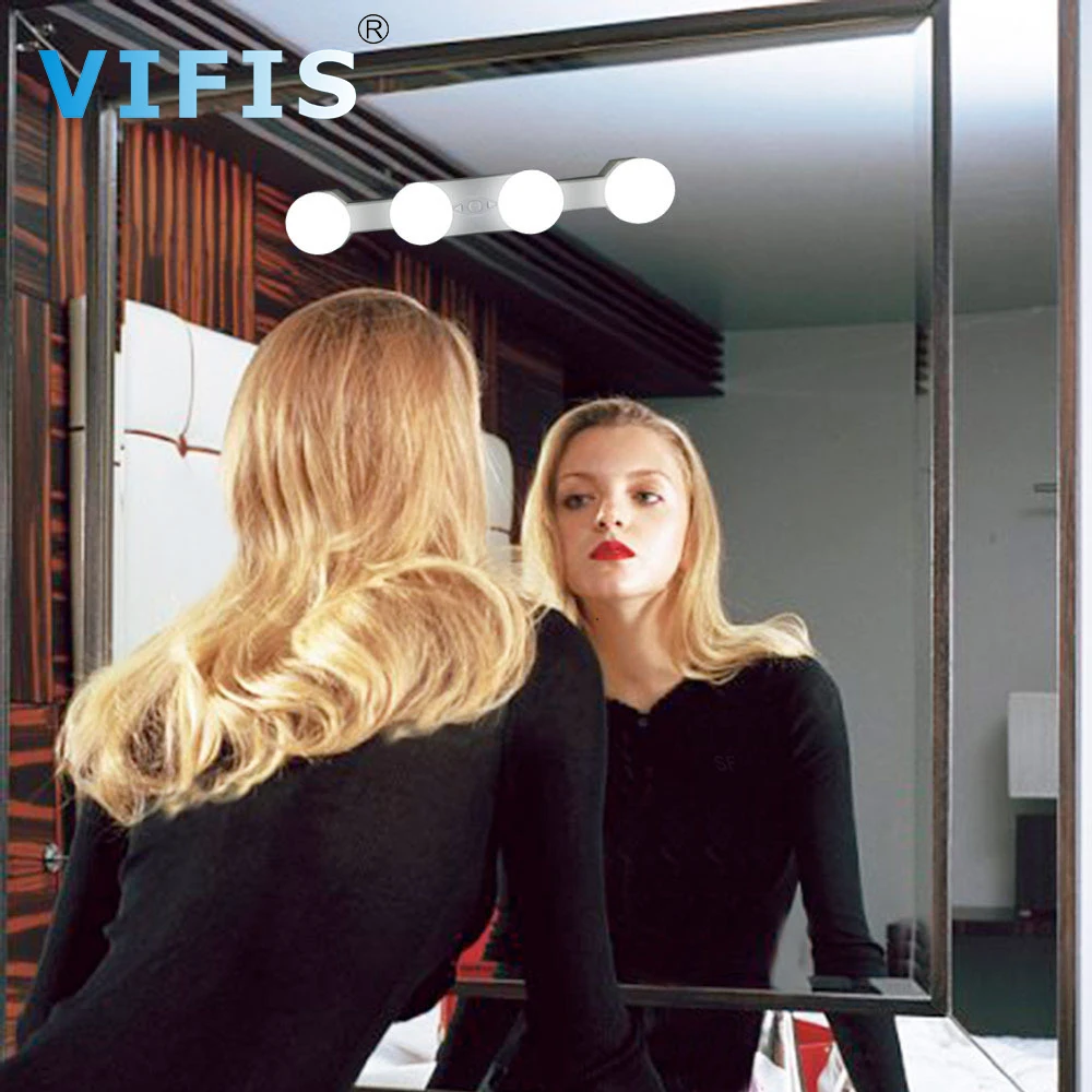 4 Вт косметическое зеркало светильник с светодиодный USB Голливуд макияж