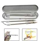 Горячая Распродажа открытый охота высокое качество Нержавеющаясталь лук стрелы Рогатка Дротика комплект хищной рыбы Дротика 140 мм