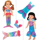 Игрушки, кукольная одежда для кукол 36-40 см, FAMOSA, Нэнси, силиконовые аксессуары для кукол, Модный Купальник с русалкой, платье