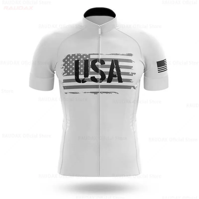 2021 США мужские велосипедные Джерси с коротким рукавом рубашки MTB велосипедная