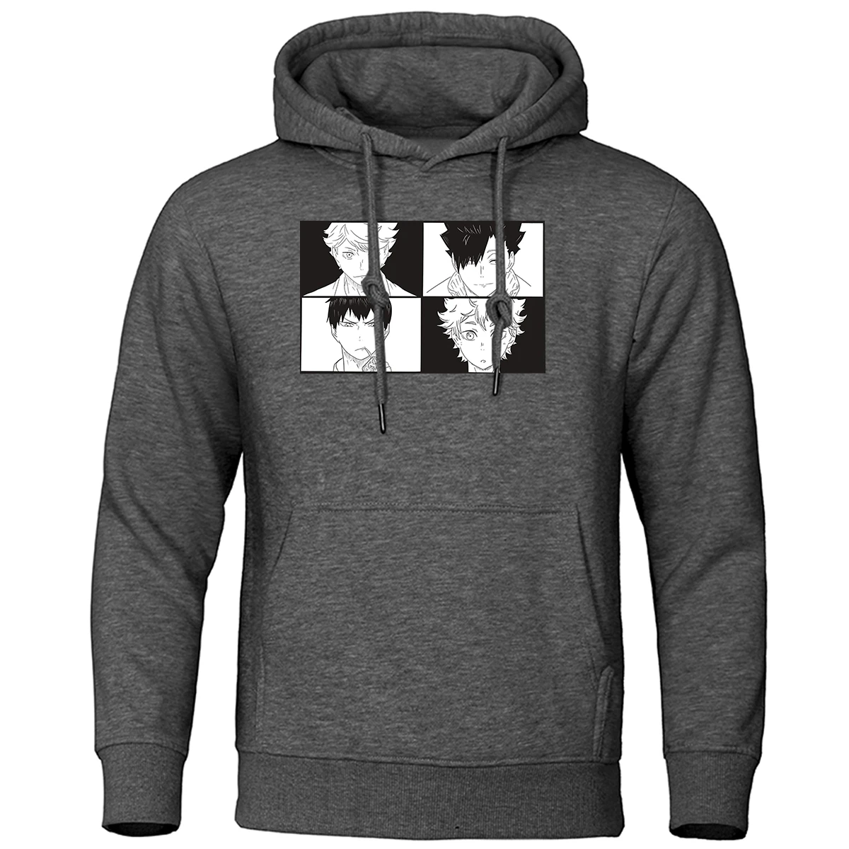 

Japanese Anime Hoody Haikyuu Personality Print Men Hoodies Sweatshirts Harajuku Trend Hoodie Fashion Warm Street Men Sportswear