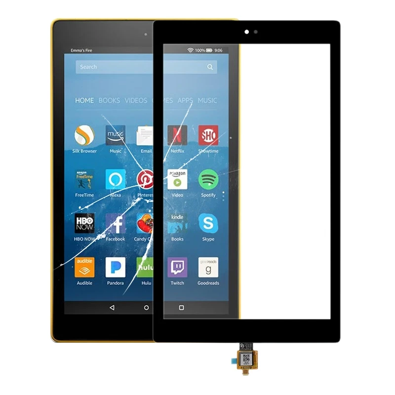Для Amazon kindle Fire HD 10 2017 сенсорный экран стекло дигитайзер передняя внешняя