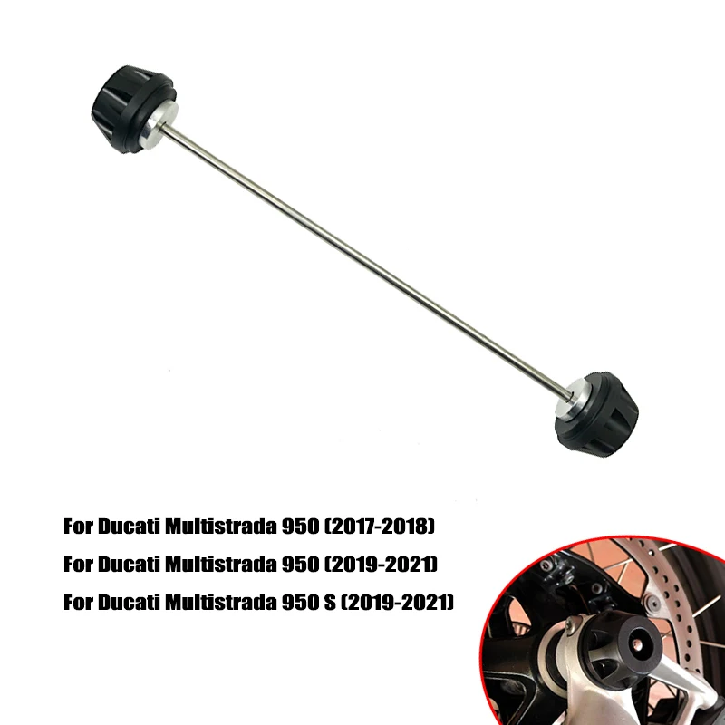 

Front&Rear Axle Fork Wheel Protector Crash Slider For Ducati Multistrada 950 2017 2018 2019 2020 2021 Multistrada 950 S 2019-21