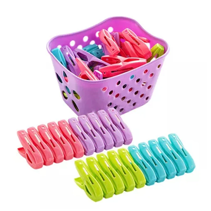 

Laundry Clothes Pins Hanging Pegs Clips Plastic Cabides Hangers Racks Clothespins Kitchen Quality Hangers QE Clothes Pin2