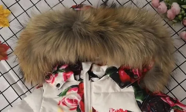 Зимний женский комбинезон для девочек, боди из натурального меха, женский комбинезон, женские комбинезоны, верхняя одежда с капюшоном, XS s m l xl XXL 3XL - Цвет: White Florals