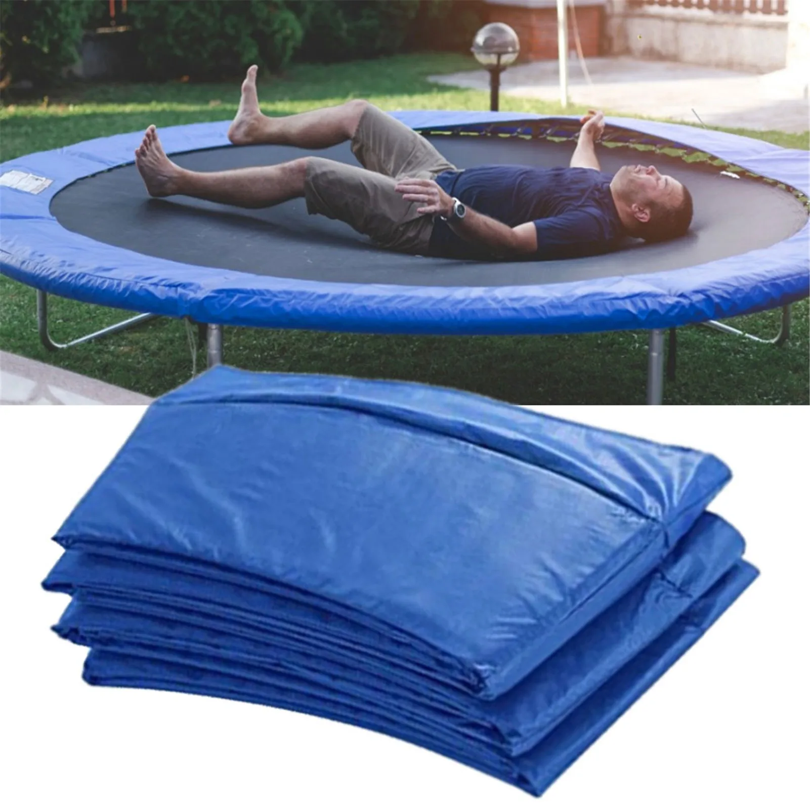 

3.05/3.66m Round Trampoline Replacement Safety Pad Jumping Bed Cover Long Lasting Trampoline Pad Edge Protection Cover