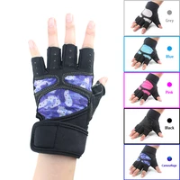 ventilated workout gloves men women gym exercise gloves weight lifting gloves with high elastic wrist strap suit for dumbbell