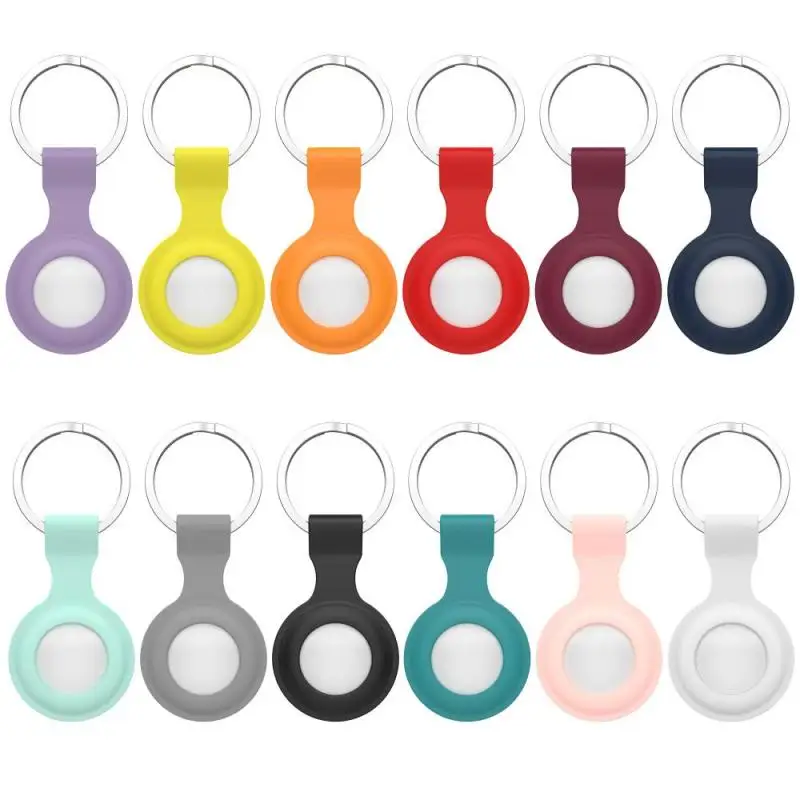 

High Quality Protect Cover For Apple Airtags Locator Tracker Anti-Lost Device Keychain Silicone Sweat Proof Protective Sleeve
