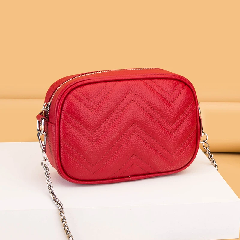 Женская сумка из 100% натуральной кожи на плечо модные роскошные Брендовые женские