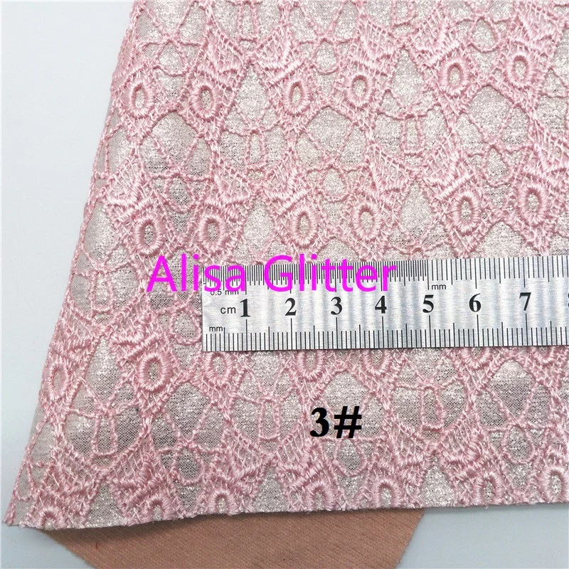 1 шт. A4 Размер 21X29cm от бренда Alisa блестящий розовый ткань с блестками цветы сердца