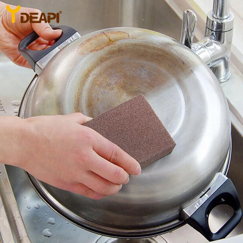 

YDEAPI Magic Sponge Eraser Rust Remover Brush Dish Pot Cleaning Brush Sponge Emery Descaling Clean Rub Pot Kitchen Tools Gadgets