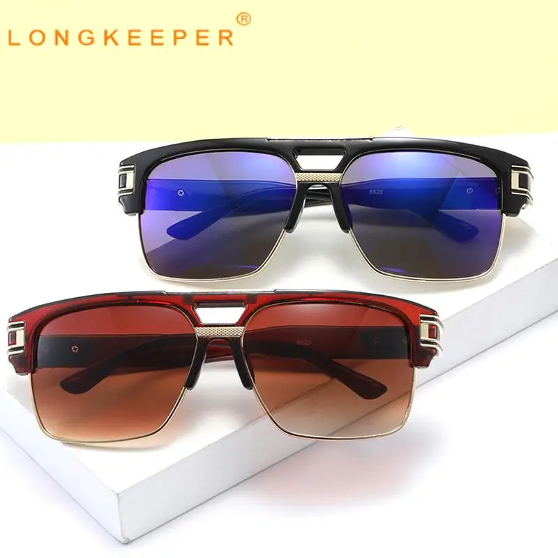 

Fashion Summer Sunglasses Men Women Retro Classic Square Sun Glasses Male For Travel Beach UV Protection Female Gradient Eyewear