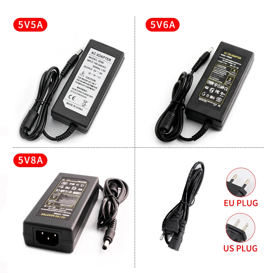 AC DC 5V 24 V 12V Мощность адаптер питания 1A 2A 3A 5A 6A 8A 220 В до 5 В, 12 В, 24 В постоянного тока, Питание адаптер 5 в возрасте от 12 до 24 вольт СИД светильник