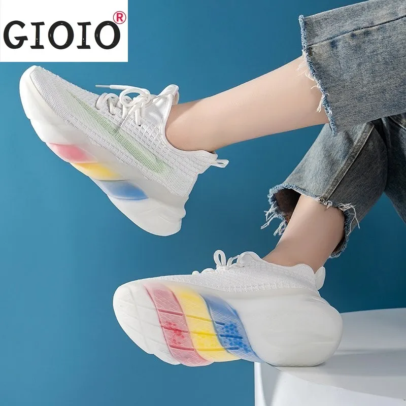 

Кроссовки спортивные женские на платформе, весна-осень