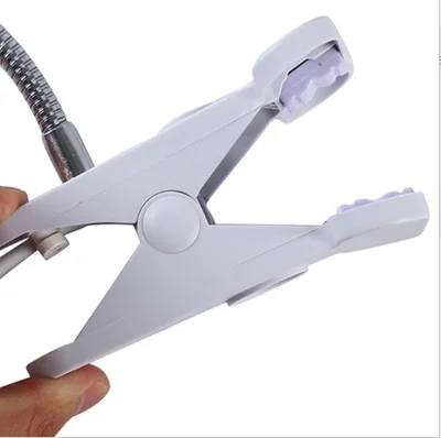 

With switch EU American plug 360 degree flexible table lamp bracket E27 base lamp socket gooseneck clip cable