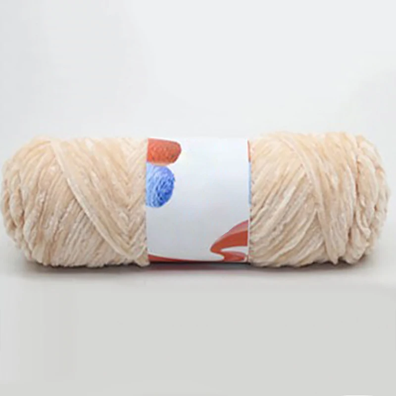 Velvet Yarn Soft Protein Cashmere Yarn Silk Wool Baby Yarn Crochet Knitting Yarn Cotton Baby Wool Diy Sweater - Color: 4